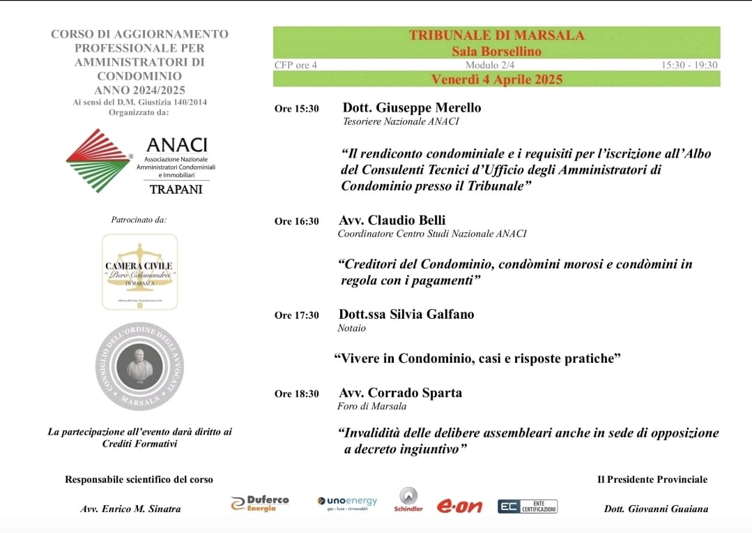 4 APRILE 2025 ANACI TRAPANI